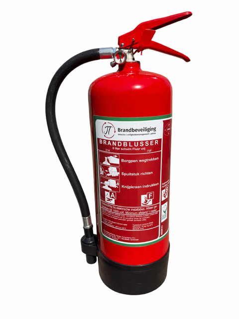 JT Brandblusser S6ABF, 6 liter PFAS/FLUOR vrij 27A, 144B, 40F